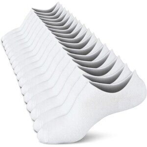 8 Pairs Women's No Show Socks  Low Socks Non Slip Flat Boat Line